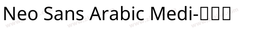 Neo Sans Arabic Medi字体转换
